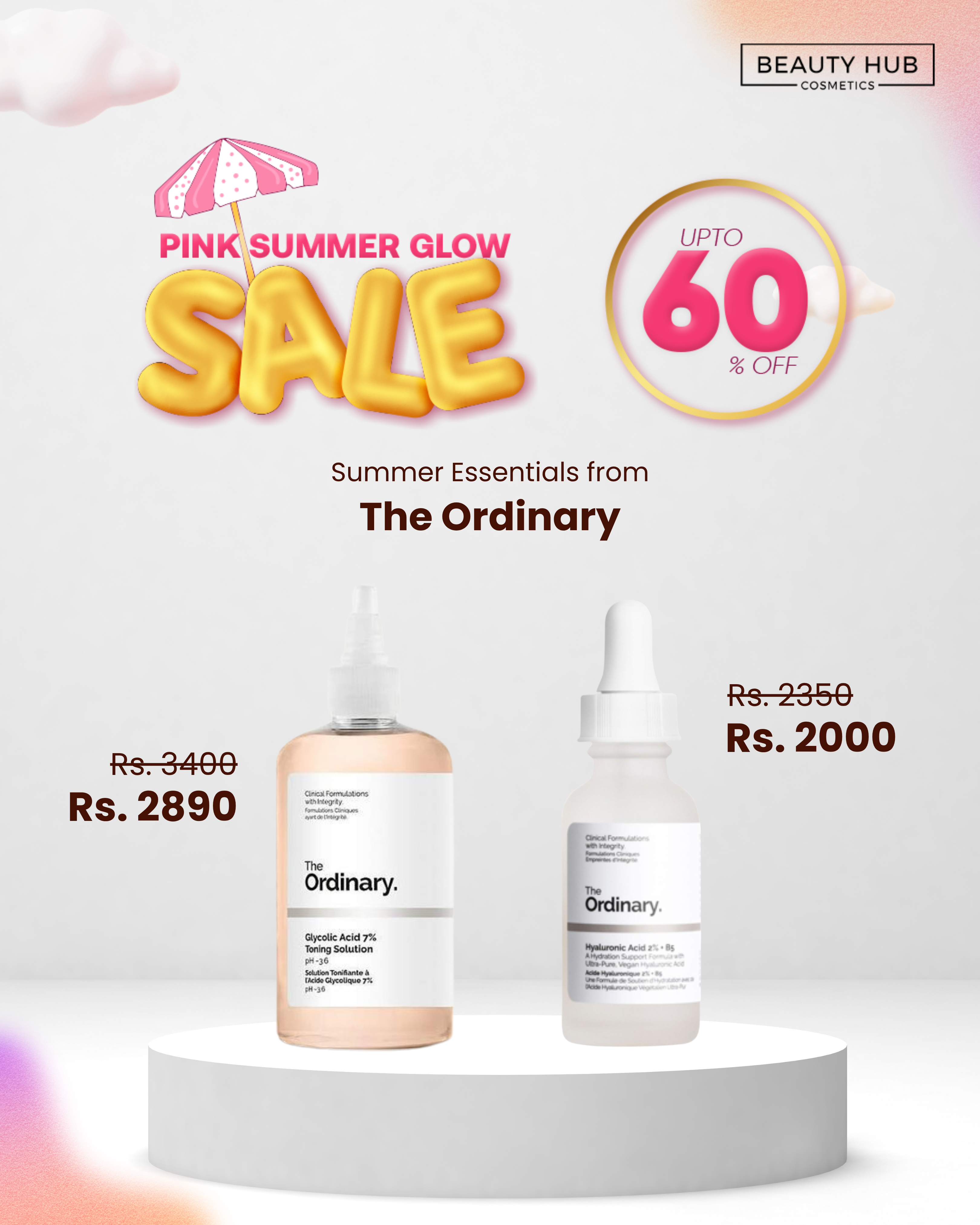 Pink glow summer sale